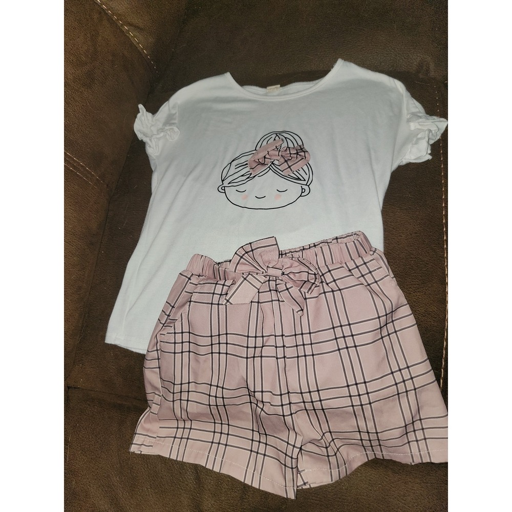 Boutique girl with bow outfit‎ top shorts size 140 us 10